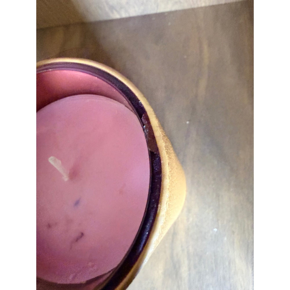 Anthropologie Paris Scented Candle Gold Leather Eiffel Tower Logo - Picture 6 of 7